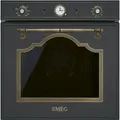 Produktbild: Smeg SFP67C1TAOF Einbaubackofen 60cm Cortina Anthrazit-Messing-Antik mit Pyrolyse