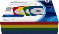 Produktbild: 500 Mediarange Papiertaschen mit Fenster für je 1 BD / CD / DVD farbig