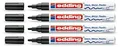 Produktbild: Edding Lackmarker schwarz Kugelspitze 1-2 mm 14 Farben Wasserfest Glanzlack-Effekt Rundspitzen Markerstift