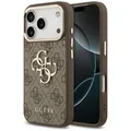 Produktbild: Guess 4G Big 4G Classic Logo Hülle für iPhone 17 Pro, Braun/Gold