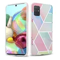 Produktbild: Cadorabo Hülle kompatibel mit Samsung Galaxy A71 5G Schutzhülle TPU Silikon Case Marmor Design Slim Kratzfest Weiche Gummi mit Rundumschutz Case Hülle für Galaxy A71 5G in Rosa