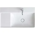 Produktbild: Duravit DuraSquare Möbel-Waschtisch asymmetrisch 2349800041 80x47cm, ohne Überlauf, mit Hahnlochbank, Becken rechts, 1 Hahnloch, weiß