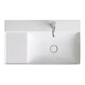 Produktbild: Duravit Möbelwaschtisch asymmetrisch DuraSquare 80x47cm, o ÜL, m HLB, Beck. re, 1 HL, we
