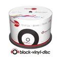 Produktbild: 50x Top CD-R Rohlinge 80Min 700MB 52x Spindel black-vinyl-disc bedruckbar