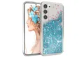 Produktbild: EAZY CASE Handyhülle Liquid Glittery Case für Samsung Galaxy S23 Plus 6,6 Zoll, Gloss Slimcover Girly Backcover Bling Phone Case kratzfeste Cover Blau