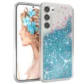 Produktbild: Für Samsung Galaxy S23 Plus Handyhülle Flüssig Glitter Hülle Handy Cover Blau