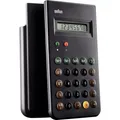 Produktbild: Braun   Taschenrechner Schwarz  batteriebetrieben (B x H x T) 7.5 x 13.5 x 1 cm