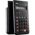 Produktbild: Braun Taschenrechner Schwarz batteriebetrieben (B x H x T) 7.5 x 13.5 x 1 cm