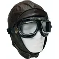 Produktbild: Flieger Lederhaube braun, S - Braun