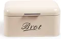 Produktbild: Brotkasten Metall Beige Retro Design 31x19x16cm für Brot und Kekse Aufbewahrung