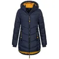 Produktbild: SUBLEVEL Steppjacke Damen Winter Jacke Mantel Parka Steppjacke Steppmantel Wintermantel blau XL (42)