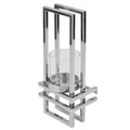 Produktbild: Fink dekoratives Edelstahl Wand-Windlicht 31x13 cm eckig Teelichthalter mit Glas