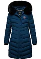 Produktbild: REPUBLIX Damen Gefütterte Dicke Winter Jacke Mantel Parka mit Kapuze RJ-8016 Navyblau L