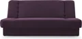 Produktbild: MOEBLO Schlafsofa CYPRUS – Sofa Kippsofa Klappsofa Click-Clack Couch für Wohnzimmer Federkern Sofagarnitur Polstersofa mit Bettkasten und Schlaffunktion (BxHxT): 192x85x92 cm (Violett- RINO 22)
