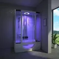 Produktbild: Tronitechnik Duschtempel Dusche Tinos 135X80Cm Komplettdusche Fertigdusche Mit Wanne Duschkabine Mit Badewanne