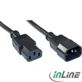 Produktbild: InLine Kaltgeräteverlängerung - C13 auf C14 - 3m