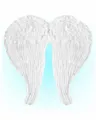 Produktbild: Horror-Shop Kostüm-Flügel Weiße Engelsflügel mit Federn 51x46cm