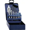 Produktbild: EXACT Gewindebohrer-Satz 15tlg. mit HSS-R Stahlbohrer M3-M12 + Windeisen