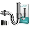 Produktbild: Engelbach® Siphon Waschbecken inkl. Gummimanschette 1 1/4 - Universal Syphon, Röhrensiphon für Badezimmer mit Montage-Video