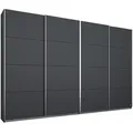 Produktbild: Schwebetürenschrank - grau metallc - 4 Türen - 271x211 cm