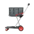 Produktbild: CLAX® Transport-Klappmobil (red Edition) | Plattformwagen | Lager Wagen | Shopping Trolly | inklusive Faltbox | rot