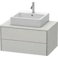 Produktbild: Duravit XSquare Konsolenwaschtischunterbau wandhängend, 2 Schubkästen, 800x400x548mm, XS491000707, Farbe: Betongrau Matt