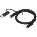 Produktbild: Lenovo USB-Kabel USB 3.2 Gen1 USB-A Stecker, USB-C® Stecker 1.00 m 4X90U90618