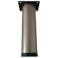 Produktbild: livingpoint24 Möbelfuß Möbelfüße höhenverstellbar + 25 mm Möbelbeine 8-20cm Edelstahloptik, (1-St) Ø 4,2 cm x 15 cm