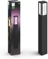 Produktbild: Philips Hue White & Color Ambiance Impress Outdoor Wegeleuchte (1.180 lm), dimmbare Gartenbeleuchtung für das Hue Lichtsystem mit 16. Mio. Farben, smarte Lichtsteuerung über Sprache und App, schwarz