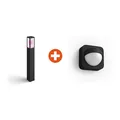 Produktbild: Philips Hue White & Color Ambiance Impress Wegeleuchte + Hue Outdoor Sensor