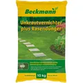 Produktbild: Beckmann Unkrautvernichter plus Rasendünger NPK 22+5+5 Rasen Langzeitdünger 10kg