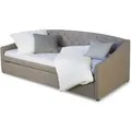 Produktbild: Homestyle4u Tagesbett 90 x 200 cm in Grau Ausziehbett 1924