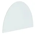 Produktbild: vidaXL Tischplatte Funkenschutzplatte Glas Halbrund 800x600 mm (1 St)