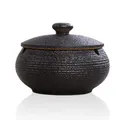 Produktbild: Lependor Ceramic Ashtray with Lid, Windproof Cigarette Ashtray for Indoor or
