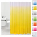 Produktbild: Sanilo Duschvorhang, viele einfarbige Duschvorhänge zur Auswahl, hochwertige Qualität, inkl. 12 Ringe, wasserdicht, Anti-Schimmel-Effekt (180 x 200 cm, Gelb)