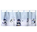 Produktbild: heimtexland ® Scheibengardine Winter Deko Gardine 45x120 Fensterdekoration Kinderzimmer Pinguine Typ651