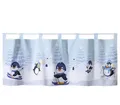 Produktbild: heimtexland ® Scheibengardine Winter Deko Kinderzimmer Gardine Pinguine Typ651