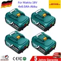 Produktbild: 4Stück Für Genuine Makita 18V 6,0AH Akku BL1860 BL1850 Li-ion mit LED
