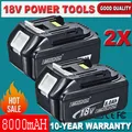 Produktbild: 2x 18V 8Ah für Makita Akku BL1860B Led Anzeige 197422-4 BL1850B BL1830