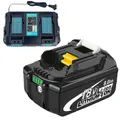 Produktbild: Für Makita Original 18V 6Ah 9Ah 12Ah Akku BL1850 BL1830 BL1860 B Led Anzeige Neu