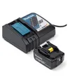 Produktbild: Makita SET Akku BL1860B 18V 108Wh 6000 mAh + Makita Ladegerät DC18RC 195584-2