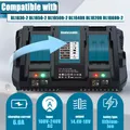 Produktbild: 【Upgraded 8000mAh】Für Makita 18V Akku BL1850 BL1830 BL1860B / Doppelladegerät DE