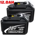 Produktbild: Für Makita Akku 18V 6Ah 12Ah 9Ah LXT Original BL1860B BL1850B BL1830B Ladegerät