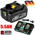 Produktbild: Für Makita Akku 18V 6Ah 12Ah 9Ah LXT Original BL1860B BL1850B BL1830B Ladegerät