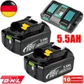 Produktbild: Für Makita Akku 18V 6Ah 12Ah 9Ah LXT Original BL1860B BL1850B BL1830B Ladegerät