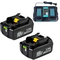 Produktbild: Für Makita Akku 18V 6Ah 5Ah 8Ah 9Ah 12Ah BL1860B BL1850B BL1840B BL1830B LTX DHL