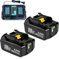 Produktbild: Für Makita Akku 18V 6Ah 5Ah 8Ah 9Ah 12Ah BL1860B BL1850B BL1840B BL1830B LTX DHL