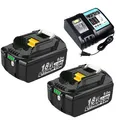 Produktbild: 18V 8,0Ah Akku Für Makita BL1850 BL1830 BL1860B Led Anzeige / Doppelladegerät