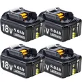 Produktbild: 18V 12Ah Akku Für Makita 8Ah BL1850 BL1830 BL1860B Led Anzeige / Doppelladegerät