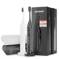 Produktbild: Zahnheld elektrische Schall Zahnbürste Gero G3 im Doppelpack schwarz/weiß